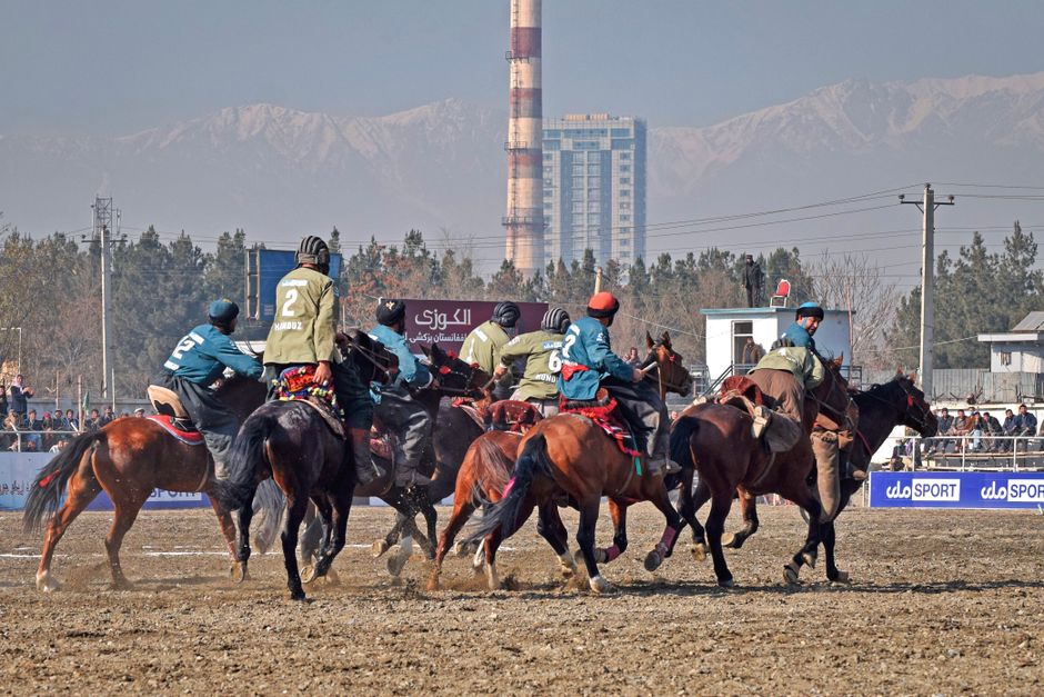 Australia competes in the ancient Nomad Games featuring goat polo and horse wrestling