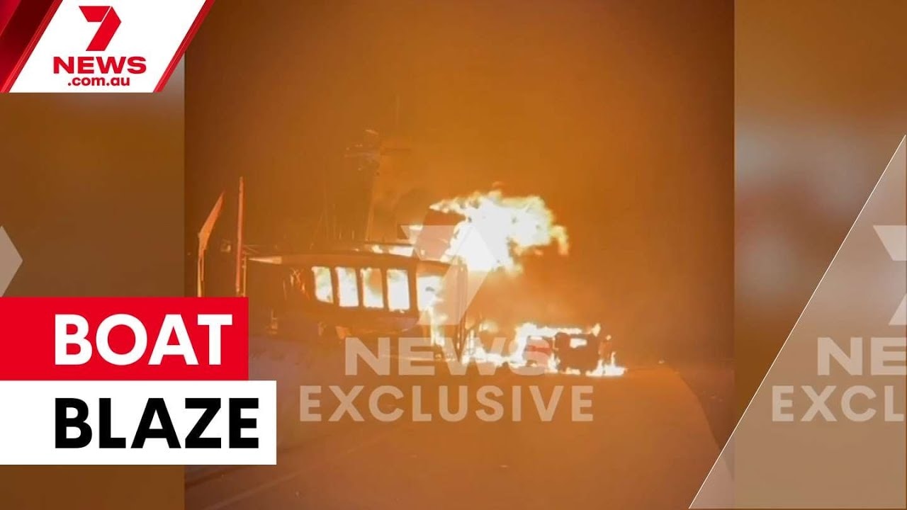 Commercial Fishing Boat Destroyed in Cape Jaffa Marina Fire